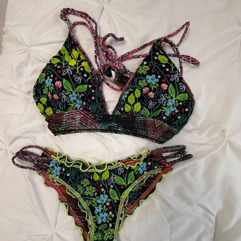 Reversible Multicolor Bikini Set